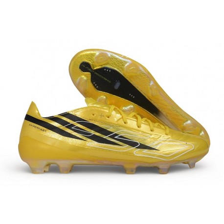 Chaussures de Foot adidas F50 Hyperfast EVO FG Or Noir