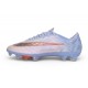 Chaussures Nike Air Zoom Mercurial Superfly XI Elite FG Blanc Bleu Orange
