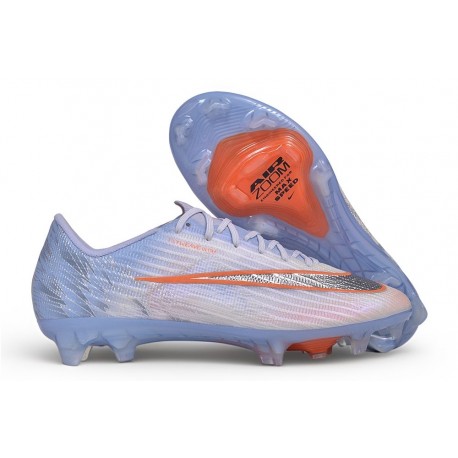 Chaussures Nike Air Zoom Mercurial Superfly XI Elite FG Blanc Bleu Orange
