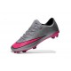 Nouvelle Chaussure de Football Nike Mercurial Vapor X FG Gris Loup Hyper Rose Noir