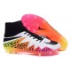 Nike HyperVenom Phantom 2 FG Chaussures de football Blanc Orange Rose Noir