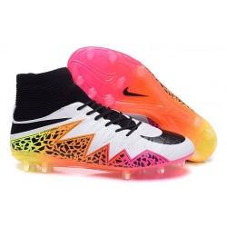 Nike HyperVenom Phantom 2 FG Chaussures de football Blanc Orange Rose Noir