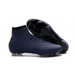 Nouveau Chaussure de Football Nike Mercurial Superfly CR FG Bleu Foncé