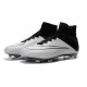 Nouveau Chaussure de Football Nike Mercurial Superfly CR FG Blanc Noir Cuir