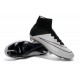 Nouveau Chaussure de Football Nike Mercurial Superfly CR FG Blanc Noir Cuir