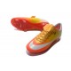 Chaussure de Football Hommes Nike Mercurial Vapor 10 FG Orange Jaune Or Blanc