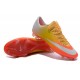 Chaussure de Football Hommes Nike Mercurial Vapor 10 FG Orange Jaune Or Blanc