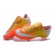 Chaussure de Football Hommes Nike Mercurial Vapor 10 FG Orange Jaune Or Blanc