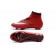 Nouveau Chaussure de Football Nike Mercurial Superfly CR FG Rouge Noir Blanc