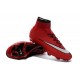 Nouveau Chaussure de Football Nike Mercurial Superfly CR FG Rouge Noir Blanc