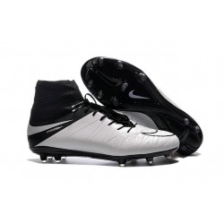 Nike HyperVenom Phantom II FG Football bottes pour hommes Blanc Noir