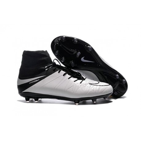 Nike HyperVenom Phantom II FG Football bottes pour hommes Blanc Noir