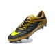 Coupe du monde 2014 Crampons Nike Hypervenom Phantom FG Or Volt Noir