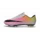 Nouvelle Chaussure de Football Nike Mercurial Vapor X FG Blanc Noir Volt Orange Total