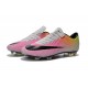 Nouvelle Chaussure de Football Nike Mercurial Vapor X FG Blanc Noir Volt Orange Total