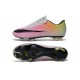 Nouvelle Chaussure de Football Nike Mercurial Vapor X FG Blanc Noir Volt Orange Total