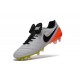 Nouveau Crampons de Football Nike Tiempo Legend VI FG Blanc Noir Orange Total Volt
