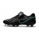Hommes 2016 Nike Tiempo Legend VI FG Crampons Nike Noir Bleu