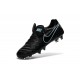 Hommes 2016 Nike Tiempo Legend VI FG Crampons Nike Noir Bleu