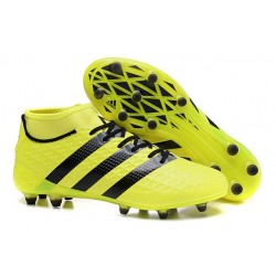 Nouvelles - Chaussures adidas ACE 16.1 Primeknit FG/AG Jaune Noir
