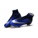 2016 Nouvelle Chaussure Nike Mercurial Superfly IV FG Bleu Royal Argent Bleu