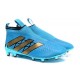 Adidas Ace16+ Purecontrol FG/AG Chaussures de Football Pour Homme Bleu Or
