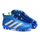 Adidas Ace16+ Purecontrol FG/AG Chaussures de Football Pour Homme Bleu Blanc