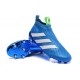 Adidas Ace16+ Purecontrol FG/AG Chaussures de Football Pour Homme Bleu Blanc
