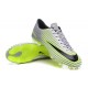 Chaussures Nike Football Hommes - Nike Mercurial Vapor 11 FG Argenté Noir Vert