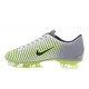 Chaussures Nike Football Hommes - Nike Mercurial Vapor 11 FG Argenté Noir Vert