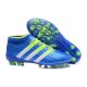 Nouvelles - Chaussures adidas ACE 16.1 Primeknit FG/AG Bleu Vert Blanc