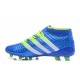 Nouvelles - Chaussures adidas ACE 16.1 Primeknit FG/AG Bleu Vert Blanc