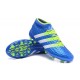 Nouvelles - Chaussures adidas ACE 16.1 Primeknit FG/AG Bleu Vert Blanc