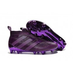 Adidas Ace16+ Purecontrol FG/AG Chaussures de Football Pour Homme Violet