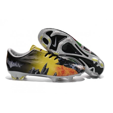 Chaussure de Football Hommes Nike Mercurial Vapor 10 FG Batman & Clown Vert Rouge Jaune Noir