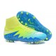 Nike HyperVenom Phantom 2 FG Chaussures de football Bleu Volt Blanc