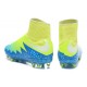 Nike HyperVenom Phantom 2 FG Chaussures de football Bleu Volt Blanc