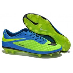 Crampon de Foot Nike Hypervenom Phantom Neymar FG Bleu Vert