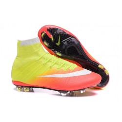 2016 Nouvelle Chaussure Nike Mercurial Superfly IV FG Jaune Orange Blanc Noir