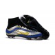 Nouveau Chaussure de Football Nike Mercurial Superfly Heritage FG Noir Argenté Bleu Jaune