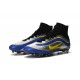 Nouveau Chaussure de Football Nike Mercurial Superfly Heritage FG Noir Argenté Bleu Jaune