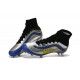 Nouveau Chaussure de Football Nike Mercurial Superfly Heritage FG Noir Argenté Bleu Jaune