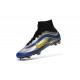 Nouveau Chaussure de Football Nike Mercurial Superfly Heritage FG Noir Argenté Bleu Jaune