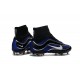 Nouveau Chaussure de Football Nike Mercurial Superfly Heritage FG Bleu Noir Argenté Blanc