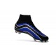 Nouveau Chaussure de Football Nike Mercurial Superfly Heritage FG Bleu Noir Argenté Blanc