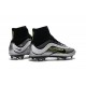 Nouveau Chaussure de Football Nike Mercurial Superfly Heritage FG Argenté Noir Volt