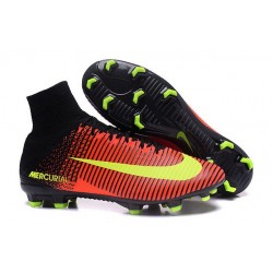 Nouveau Chaussure de Football Nike Mercurial Superfly V FG Carmin Volt Rose