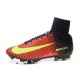 Nouveau Chaussure de Football Nike Mercurial Superfly V FG Carmin Volt Rose