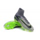 Nouvelles - Chaussure Nike Mercurial Superfly 5 FG pour Homme Gris Noir Vert