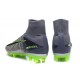 Nouvelles - Chaussure Nike Mercurial Superfly 5 FG pour Homme Gris Noir Vert